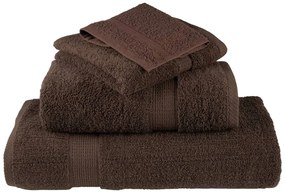 Toalhas premium SOLUND 2 pcs 100x200 cm 600 gsm castanho