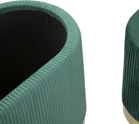 CONJUNTO DE 3 BANCOS SHOPY VERDE 80X37X42-29X35 CM