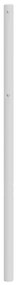 Cabeceira de cama 160 cm metal branco