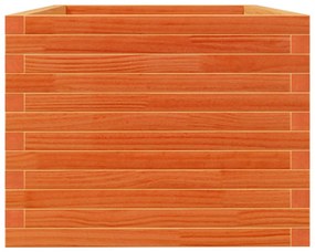 Vaso/floreira de jardim 90x60x49,5 cm pinho maciço castanho mel