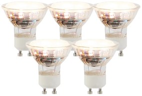 Conjunto de 5 lâmpadas LED GU10 3W 250lm 2200K