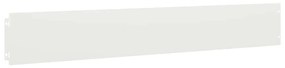 Orlas de relva 50 pcs branco 15x103 cm aço laminado a frio