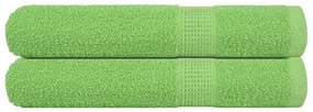 vidaXL Toalhas sauna FROGN 2pcs 80x200 cm 360 g/m² verde maça