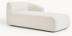 Módulo de canto com chaise longue em bouclé Sofia