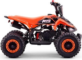 Mini Moto 4 Infantil para crianças 5 a 9 anos 50CC Beneo Motors MTX, velocidade até 40 Km/h com limitador Laranja