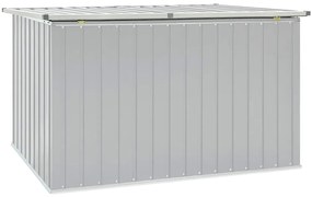 Caixa de arrumação para jardim 171x99x93 cm cinzento
