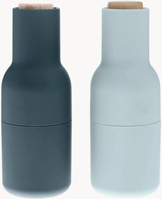 Moinhos de sal e pimenta com tampas em madeira de faia Bottle Grinders, conjunto de 2