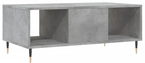 Mesa de centro 90x50x36,5 cm derivados madeira cinzento cimento