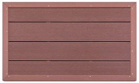 Estrado para chuveiro solar 101x63x5,5 cm WPC castanho