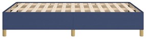 Estrutura de cama sem colchão 120x200 cm tecido azul
