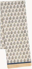 Toalha de mesa artesanal com padrão floral Melon