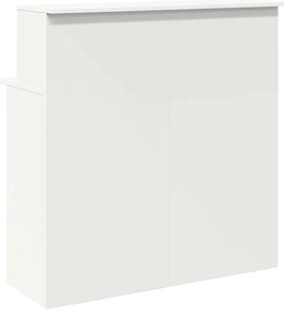 Balcão de recepção 100x50x103,5 cm derivados de madeira branco
