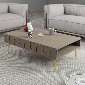 Mesa de Centro Lyon – Atlas Gold – 105x33,6x60 cm