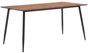 vidaXL Mesa de jantar 140x70x75 cm MDF castanho