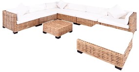 Conjunto de sofás 27 pcs vime genuíno