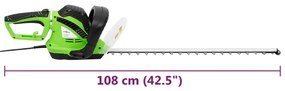 Corta-sebes elétrico 61 cm 750 W
