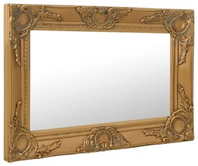 Espelho de parede estilo barroco 60x40 cm dourado