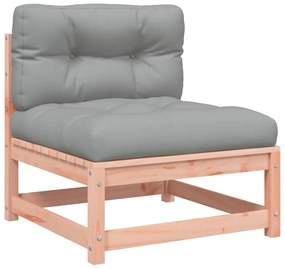 8 pcs conj. sofás jardim c/ almofadões madeira abeto-de-douglas