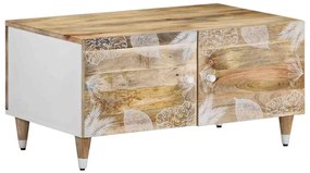 Mesa de centro 80x50x40 cm madeira de mangueira maciça