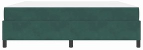 Estrutura da Cama Verde Escuro e Branco 180 x 200 cm Veludo