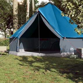 Tenda familiar tipi para 10 pessoas impermeável azul
