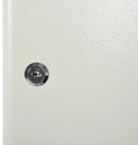 Armário de chaves com etiquetas de alta segurança de 93 ganchos 30x24x7.5 cm Bege