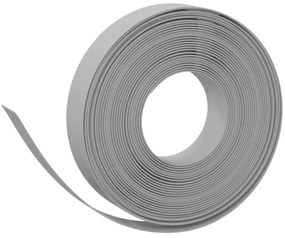 Bordas de jardim 3 pcs 10 m 10 cm polietileno cinzento