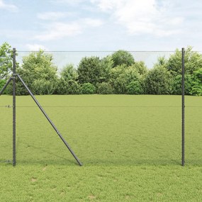 Cerca Hexagonal vidaXL Cinza 1,6x25 m Aço