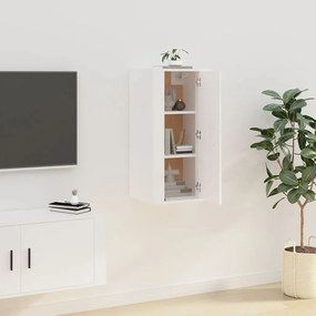 Móvel de TV de parede 40x34,5x80 cm branco