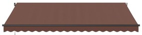 Toldo retrátil automático 450x350 cm castanho
