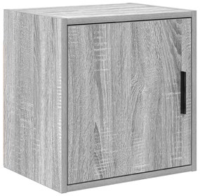 vidaXL Armário de parede de garagem cinza Sonoma madeira engenheirada
