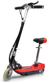 90310 vidaXL Trotinete/scooter elétrica com assento 120 W vermelho