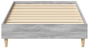 Estrutura cama s/ colchão 75x190 cm cinzento sonoma
