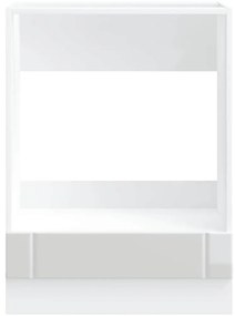 Armário Forno Lucca derivados de madeira branco brilhante