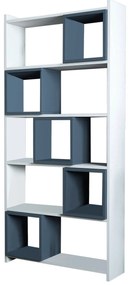 Estante Box – Branco e Azul – 80x170x22 cm