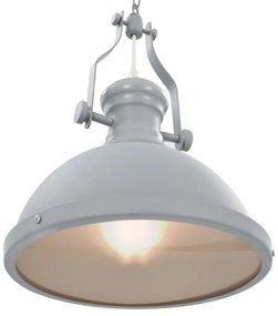 Candeeiro de teto redondo E27 cinzento