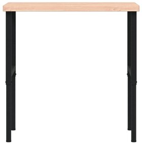 Bancada retangular 100x60x(73-99,5) cm madeira de faia maciça