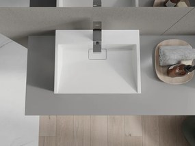 Mexen Ava lavatório de bancada em aglomerado 1/O 50 x 38 cm, branco - 23015001