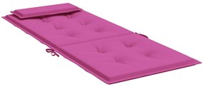 Almofadões p/ cadeira encosto alto 2 pcs tecido oxford rosa