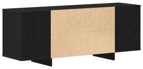 Estante de TV vidaXL - Carvalho Preto - 120x30x40.5 cm - Feito de Made