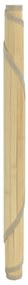Tapete redondo 80 cm bambu natural claro