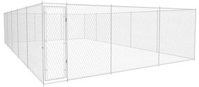 vidaXL Canil de exterior em aço galvanizado 950x570x185 cm