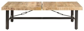Mesa de centro 142x90x42 cm madeira de mangueira maciça