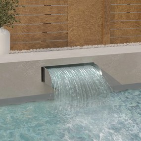 vidaXL Cascata 60x34x14 cm aço inoxidável 304