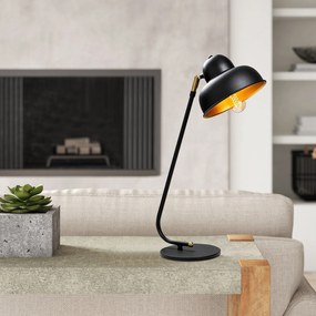 Candeeiro de Mesa Berceste – Preto – 20 x 35 cm