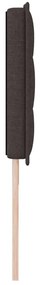 Cabeceira vidaXL Design Linhas Marrom Escuro 180 cm Tecido