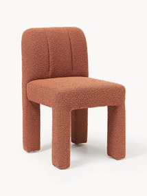 Cadeira de jantar estofada em bouclé Lukas