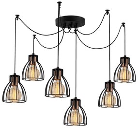 Candeeiro de Teto Kemah – Preto – Diâmetro 135 cm, Altura 106 cm