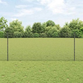 vidaXL Conjunto de Cerca de Fios para Galinhas Cinza 10 x 1 m