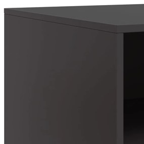 Móveis de TV 2 pcs 67x39x44 cm aço preto